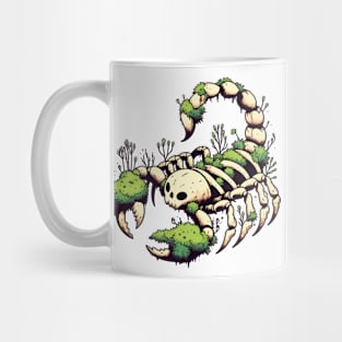 Skull Bones Scorpion Overgrown With Moss Plants Mug